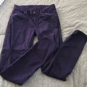 Purple jeans